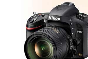 Product photo of the Nikon D610 D-SLR
