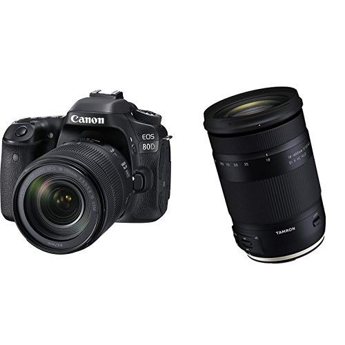 Canon Digital SLR Camera Body [EOS 80D] and 18-400mm F/3.5-6.3 DI-II VC HLD All-In-One Zoom For Canon APS-C Digital SLR Cameras