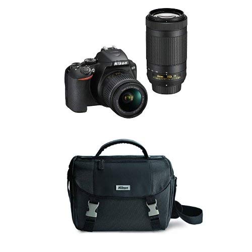 Nikon D3500 Two Lens Kit with AF-P DX NIKKOR 18-55mm & AF-P DX NIKKOR 70-300mm with DSLR Bag