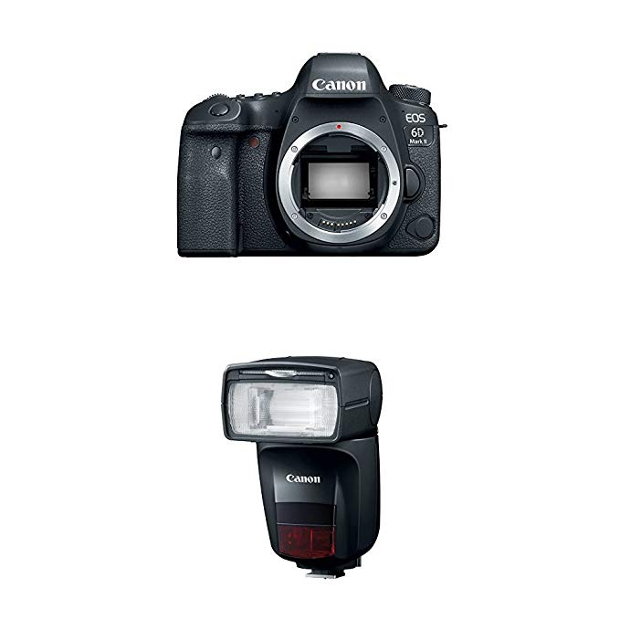 Canon EOS 6D Mark II Digital SLR Camera Body + Canon Speedlite 470EX-AI