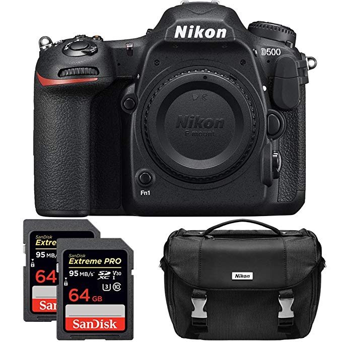 Nikon D500 20.9 MP CMOS DX Format Digital SLR Camera with 4K Video