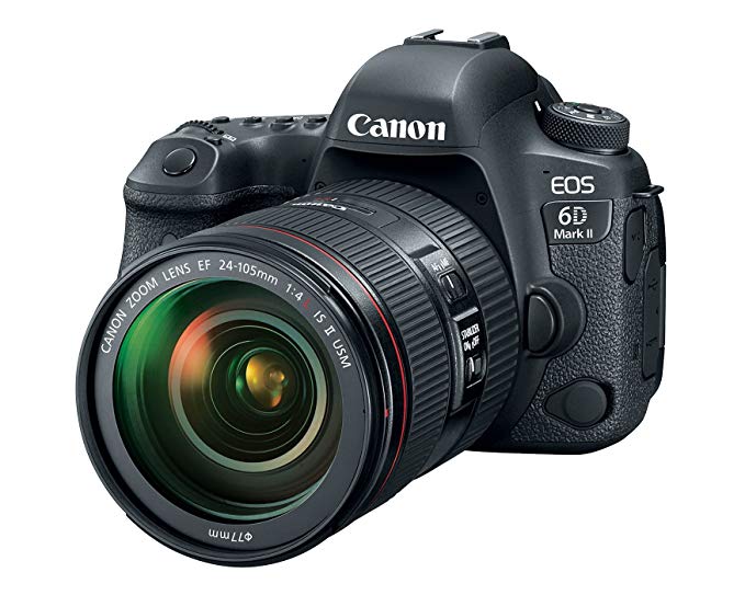 Canon EOS 6D Mark II DSLR Camera with EF 24-105mm USM Lens - WiFi Enabled (Certified Refurbished)